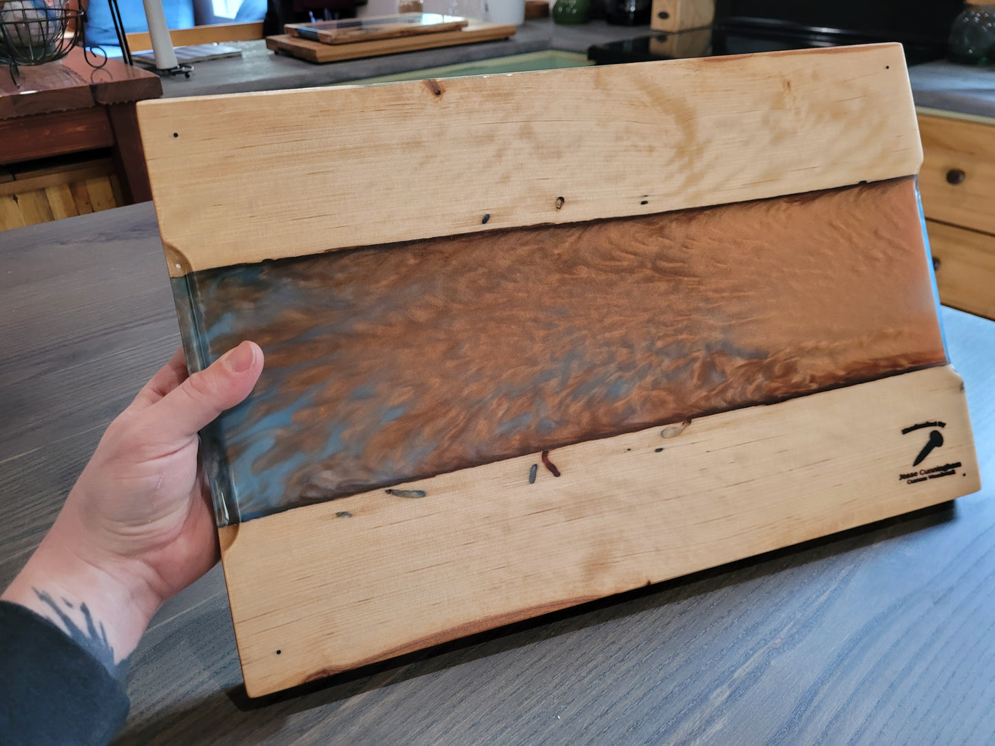 Epoxy River Cutting Board